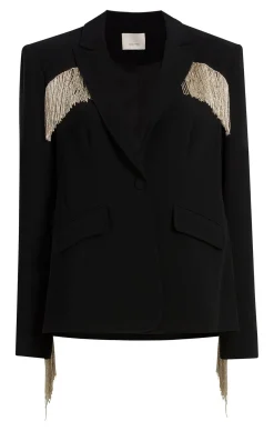 Beaded Fringe Ira Blazer