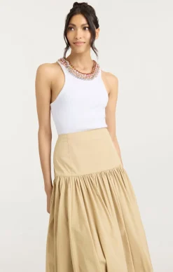 Chunky Rhinestone Necklace Lizzie Top