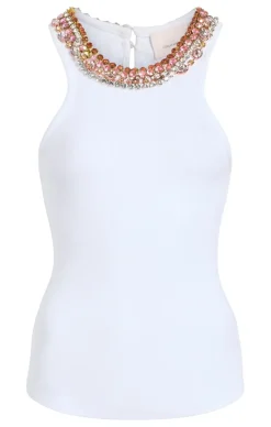 Chunky Rhinestone Necklace Lizzie Top