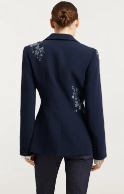 Coastal Floral Embellished Cheyenne Blazer
