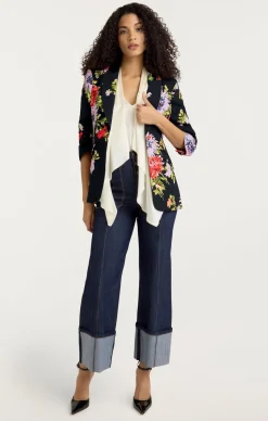 Dark Chrysanthemum Scrunched Cheyenne Blazer