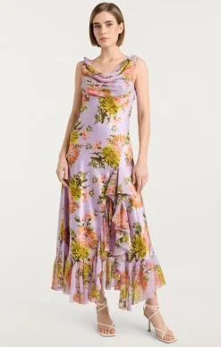 Faded Chrysanthemum Raya Dress