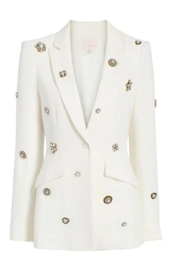 Gold Charm Embellished Cheyenne Blazer