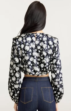 Graphic Floral Kamala Top