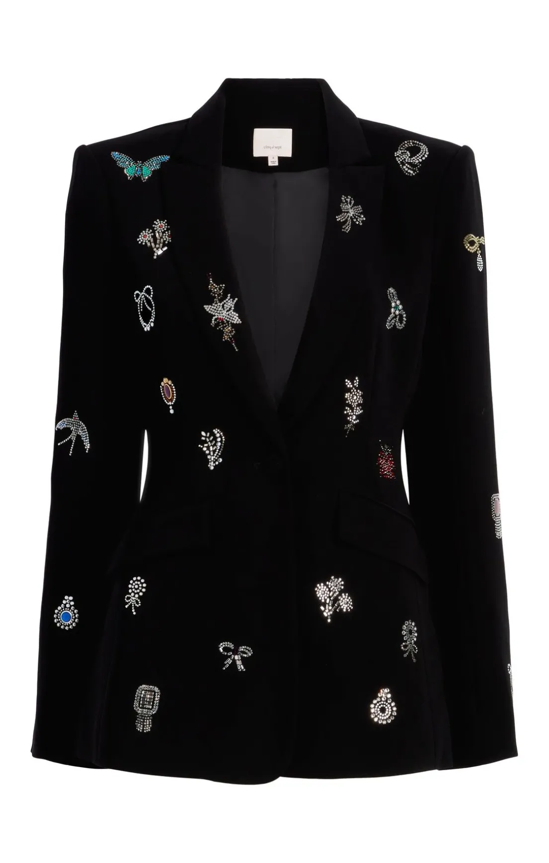 Heatset Brooches Embellished Cheyenne Blazer