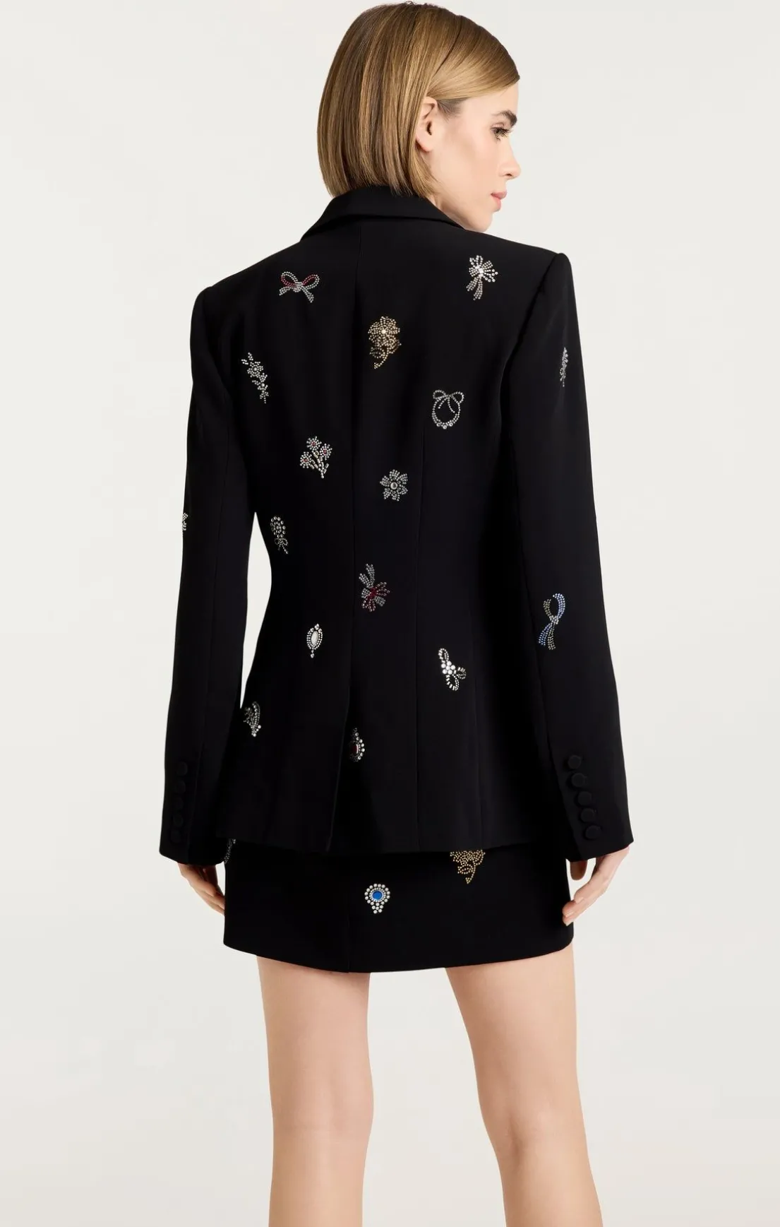 Heatset Brooches Embellished Cheyenne Blazer