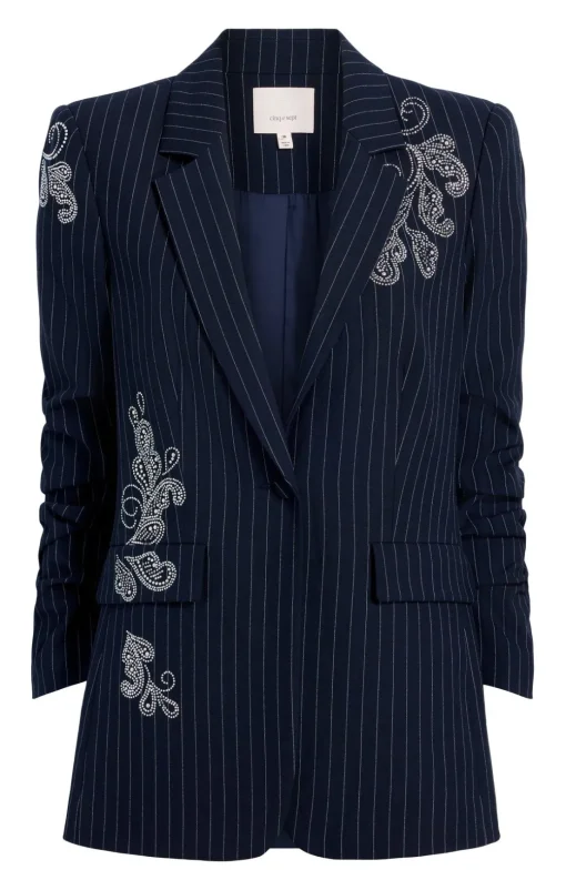 Paisley Pinstripe Khloe Blazer