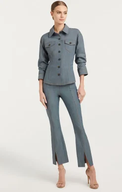 Reverse Denim Scrunched Canyon Jacket