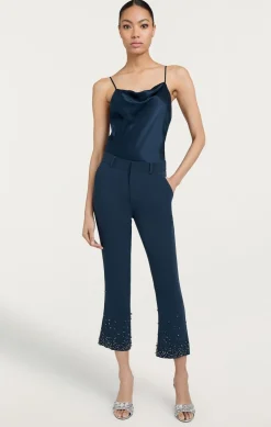 Rhinestone Crackle Cropped Kerry Pant