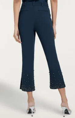 Rhinestone Crackle Cropped Kerry Pant
