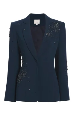 Rhinestone Crackle Embellished Cheyenne Blazer