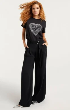 Rhinestone Love Letter Heart Tee