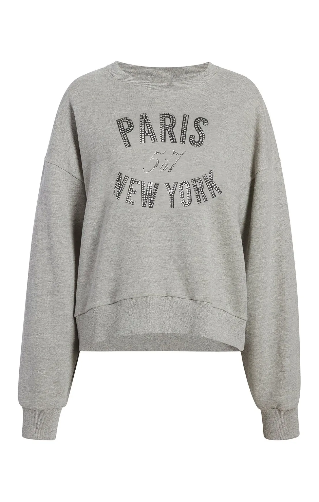 Rhinestone Paris New York Brandy Pullover