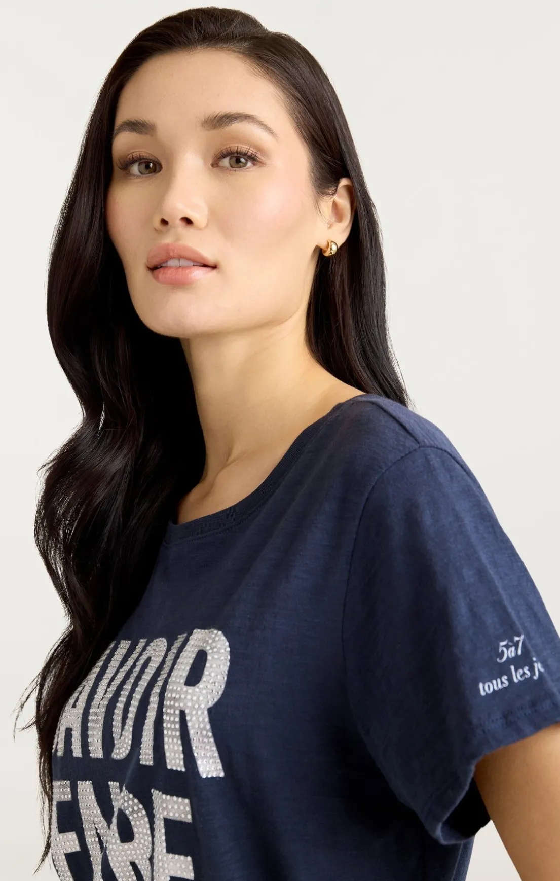 Rhinestone Savoir Faire Tee