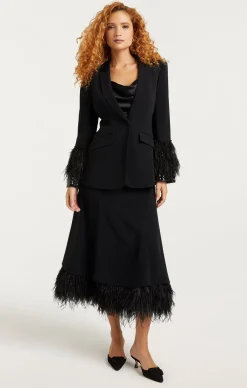 Sequin And Feather Cheyenne Blazer