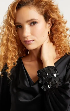 Sequin Cuff Taylee Top