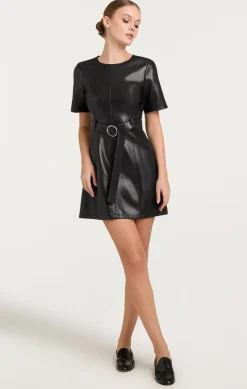 Vegan Leather Siv Dress